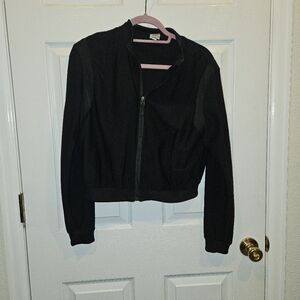 Women's Cali Sport Black Athletic Jacket Size M